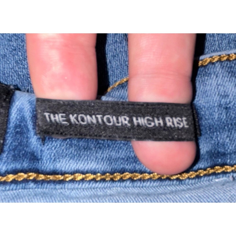 Kendall & Kylie Jenner High Rise Stretch Denim‎ Raw Hem Jeans Sz Womens 5/27 - Picture 5 of 8